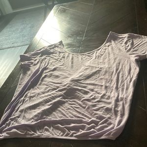 purple eye 21 open crisscross back shirt